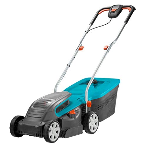 Gardena PowerMax Li-40/32 Akkurasenmäher Set: Mäher bis 280m², 32cm Schnittbreite, 30l Grasfangbehälter, Schnitthöhe 20-60 mm, klappbares Gestänge, ergonomischer Handgriff (5033-20)