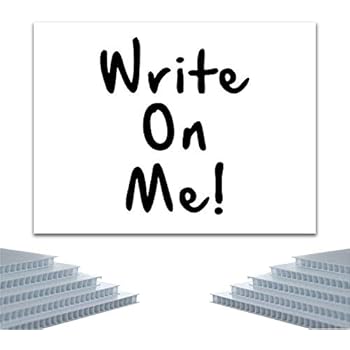 Pack of 25 Sheets High Grade Corrugated Plastic 5MM WHITE Blanks Sign 24