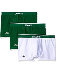 Lacoste - Calzoncillos de algodón elástico, multipack para hombre