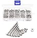 binifiMux 300pcs 2-56 Pan Phillips Machine Screws Hex Nuts Assortment Kit 304 Stainless Steel