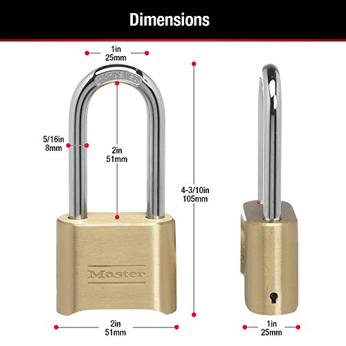 Master Lock Combination Lock, Indoor and Outdoor Padlock, Set Your Own