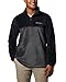 Columbia Men's Steens Mountain Half Zip Fleece, Black/Grill, Large