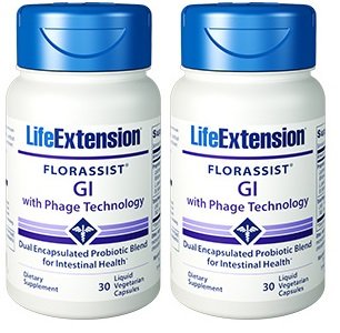 FLORASSIST® GI w/ Phage Technology 30 capsules (Pack of 2)