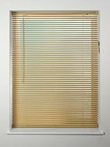 Funky Gadgets PVC Venetian Blind 210x150 Natural Wood Effect PVC Ready to Hang view 2