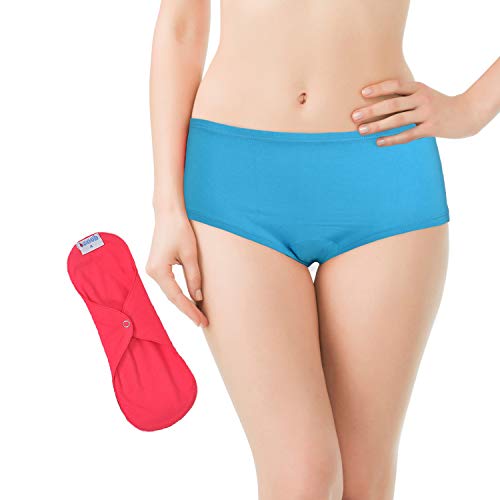 Hygiene and You SochGreen Reusable, Washable, Leakproof Period Panty (Boyshort)- Light Period Flow, Backup for Menstrual Cup/Tampon, White Discharge, Spotting Hygiene and You SochGreen Reusable, Washable, Leakproof Period Panty (Boyshort)- Light Period Flow, Backup for Menstrual Cup/Tampon, White Discharge, Spotting