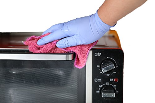 The Basic Nitrile Exam Gloves - Medical Grade, Powder Free, Latex Rubber Free, Disposable, Non Sterile, Food Safe, Textured, Indigo Color, Convenient Dispenser Pack of 100 Size L - Thumbnail 5