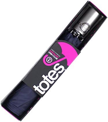 TOTES AUTO OPEN AUTO CLOSE UMBRELLA (Box Navy)