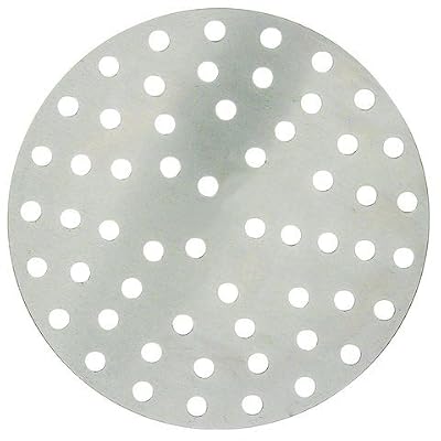 Winco APZP-7P, 7-Inch Aluminum Perforated Pizza Disk with 36 Holes, Pizza Screen