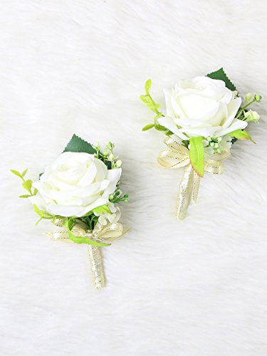 Secret garden luxury roses boutonniere pins for wedding…