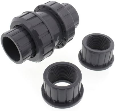 2" Gray True Union Ball Check Valve w/ End Connectors