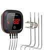 INKBIRD IBT-4XS BBQ Thermometer Bluetooth, Vleesthermometer met 4 Probes en USB Oplaadbare Batterij voor Grillen,Koken…