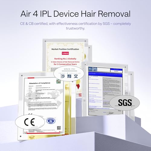 Ulike Laser Hair Removal Device Air 4 Ipl Gift for Women and Men, Ice Cool and Permanent Hair Reduction for Nearly Painless, USHR Mode Hair Removal in 10mins from Home