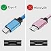 for Samsung Galaxy Note 9 Charger, Benicabe (2-Pack 6FT) USB Type C Fast Charging Cable Nylon Braided Cord for Galaxy S9/S9 Plus, S8/S8 Plus, Note 8 and More (Coral Blue)