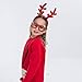 6 Pcs Christmas Reindeer Headbands and 6 Pcs Christmas Party Fancy Glasses Frames Bundle Pack of 12 for Christmas and Holiday Parties (ONE SIZE FIT ALL)