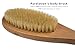 100% All Natural Boar Bristle Body Bath Brush – Reduce Cellulite and Acne, Exfoliate Skin, Get Glowing, Healthy & Smoother Skin – Long Wooden Handle – Dry Brushing