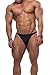 Men's Bodybuilding Contest Physique Posing Trunks Competition Suit Shorts,Black,Medium