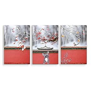 3 Panel Chinese Traditional Palace Pictures Home Wall...