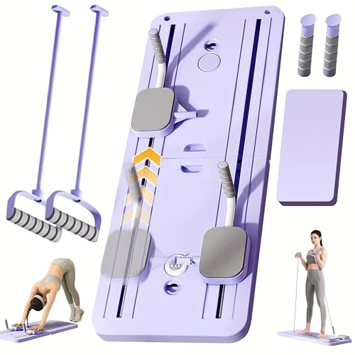 VIVESOL PUEBLOMART Máquina de Esquí Plegable para Casa con Pantalla LED, Entrenador de Esquí Simulado, Equipo de Ejercicio para Piernas y Cadera, Aparato de Fitness Compacto