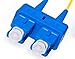 FiberCablesDirect LC-SC OS2 Fiber Patch Cable - 10Gb Duplex 50/125µm Singlemode Corning Glass | 2M (6.56ft) | Bulk Networking, Data Centers, Telecom, Enterprise Applications