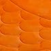 HAPLOVE Slow Rebound Memory Foam Children Bath Rug Fish Slip Resistant Coral Fleece Mat Doormat Carpet Children Home Christmas Birthday Gift 15 x 47 inch-(Orange)