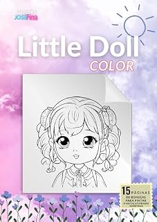 Livro Little Doll Color : Bonequinhas para colorir