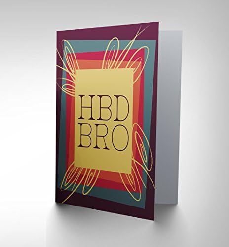 CARD BIRTHDAY HAPPY BROTHER TEXT MESSAGE HBD BRO GIFT CP2675