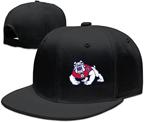 Fadah California State University Fresno State Bulldogs Logo Custom Unisex Adjustable Street Style Baseball Snapback Hip Hop Cap Hat Black