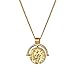 Coin Necklace 18K Gold Plated Vintage Coin Round High Polish Pendant Valentine's Day Mother's Day Special Gifts Gold Sweater Necklace for Women Girls Jewelry