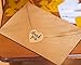 Thank You Stickers Roll - 500-Piece Heart Shape Thank You Labels, Ideal for Scrapbooking, Crafting, Party Favors, Kraft Paper Adhesive Labels, Natural Brown, 1.5 Inches in Diameter