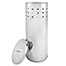 Home Intuition Chrome Vented Toilet Paper Roll Holder for Bathroom Storage Fits Regular Size Does NOT Fit Oversize Rolls, 1 Pack