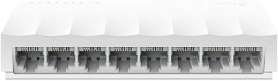 TP-Link LS1008 8-Port 10/100Mbps Desktop Network Switch White Easy Setup