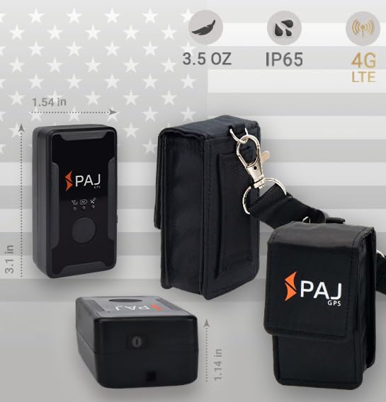 PAJ GPS Easy Finder – Human Tracking Device, GPS Tracker for Kids, Elderly, Seniors, Dementia, Alzheimer, up to 14 Days Battery Life, Real Time GPS Tracker, SOS Emergency Button & Shutdown Alarm