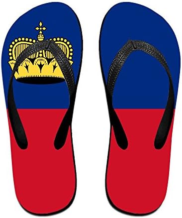 Flag Of Liechtenstein Comfortable Flip Flops For Children Adults Men And Women Beach Sandals Pool Party Slippers