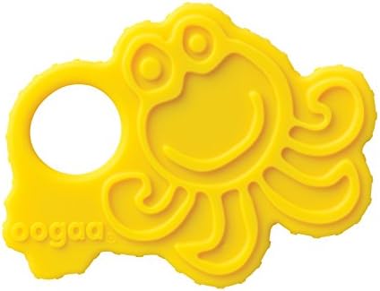 oogaa Home Octopus Teether Easy Clean, Baby Safe High-Grade Silicone, Yellow