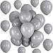 Hestya Gray Balloons 100 Pack 10 Inch Party Balloons Gray Latex Balloons for Weddings, Birthday Party, Bridal Shower, Party Decoration (10 Inch, Gray) primary