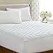 Linenspa Waterproof Quilted Mattress Pad - Hypoallergenic Fill - Deep Pocket Fitted Skirt - Twin