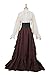 NSPSTT Women Renaissance Dress Stand-up Collar Victorian Gothic Lolita Fancy Dresses