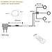 AIBOO Dimmable LED Under Cabinet Puck Lights 3 Lamps Kit with RF Remote Control for Home Kitchen Counter Lighting (Warm White 2700K)