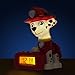 Bulb Botz Paw Patrol 2021319 Marshall Kids Night Light Alarm Clock with Characterised Sound, 5.5 inches tall, Red/White