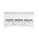 HOMCOM 3-Drawer 3-Basket Padded Storage Bench - White/Beige