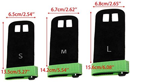 1Pair Crossfit Grips for Weight-lifting Gymnastics Leather Palm Protectors Hand Guards by ShopIdea (S) - Thumbnail 6