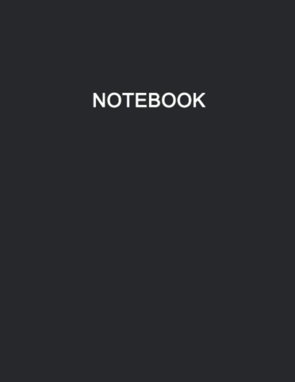 Notebook: Luxe lined Notebook Journal, Black Notebook, Large - Size 8.5 x 11 inches - 120 Pages: College Ruled paper, perfect bound, matte Cover, ... or thanksgiving gift for men and women