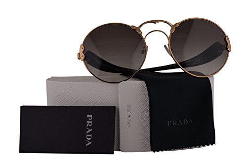 Prada Authentic Sunglasses Pr 55 Ts Antique Gold W Grey 