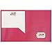 JAM PAPER Plastic 2 Pocket POP Folders - Durable School Folders - Assorted Fashion Colors - 6/Pack