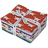 COTTONVILL MallangLuna Animals Collection Precut Fat Quarter 12pcs Cotton Quilting Fabric