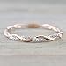GUAngqi Rose Gold Stacking Twist Rope Ring Round Cut Diamond Rope Stackable Stacking Promise Ring Anniversary Gift,Rose Gold 6 yards