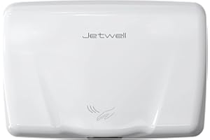 JETWELL High Speed Commercial Automatic Hand Dryer - Heavy Duty Stainless Steel Hand Dryer - Warm Wind Hand Blower