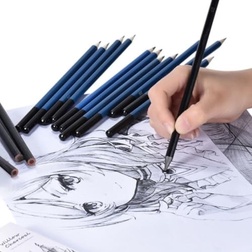 Kit de Desenho Profissional Completo 72 Peças com Estojo Portátil – Lápis Grafite, Carvão, Aquarela e Acessórios para Artistas, Estudantes, Iniciantes e Crianças Premium
