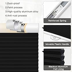 Moonice Cordless Blackout Cellular Shades, Cellular
