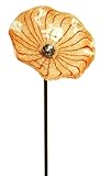 Echo Valley 4535 Bell Flower Kaleidolight Glass Art, 12 by 12 by 45-Inch, Orange/Red